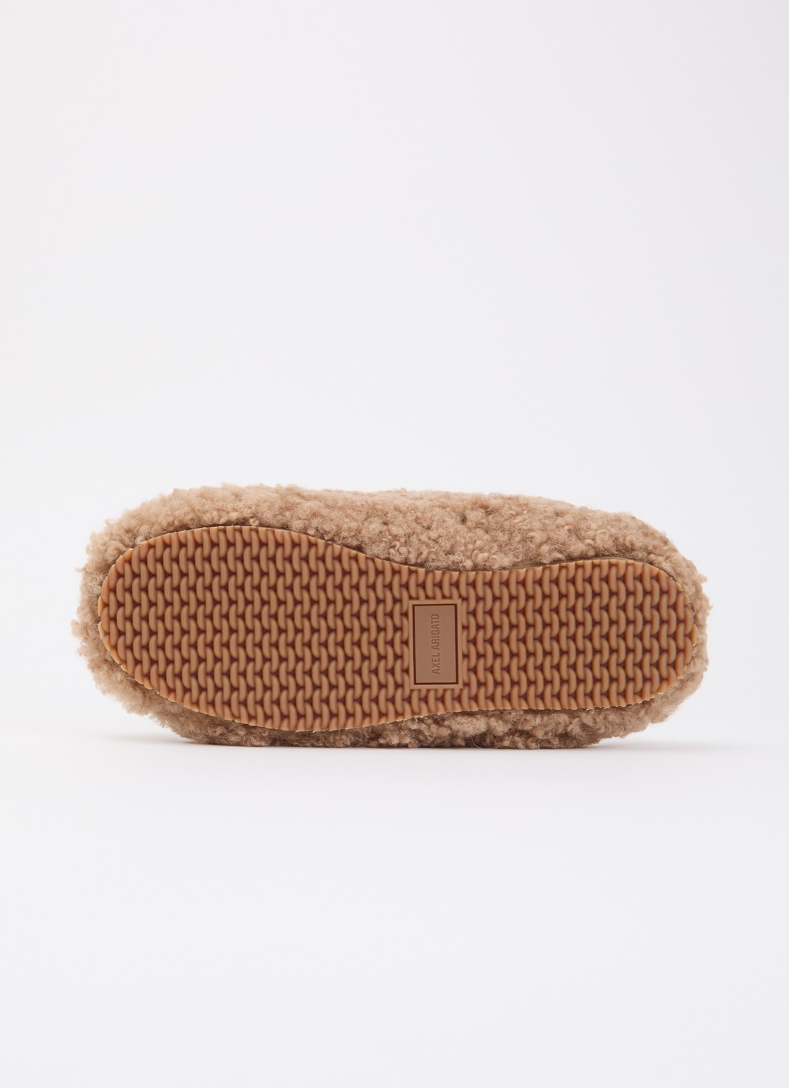 Axel Arigato Snail Shearling muiltje van teddy - detail 4 gebroken wit