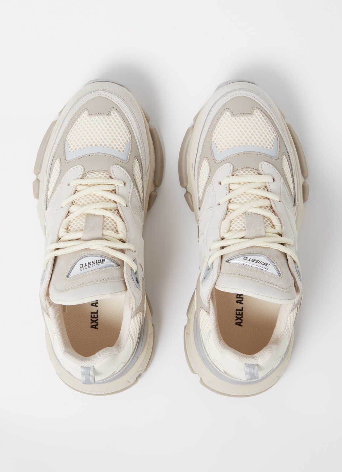 Axel Arigato Sphere Runner sneaker van leer met suède details - detail 5 beige