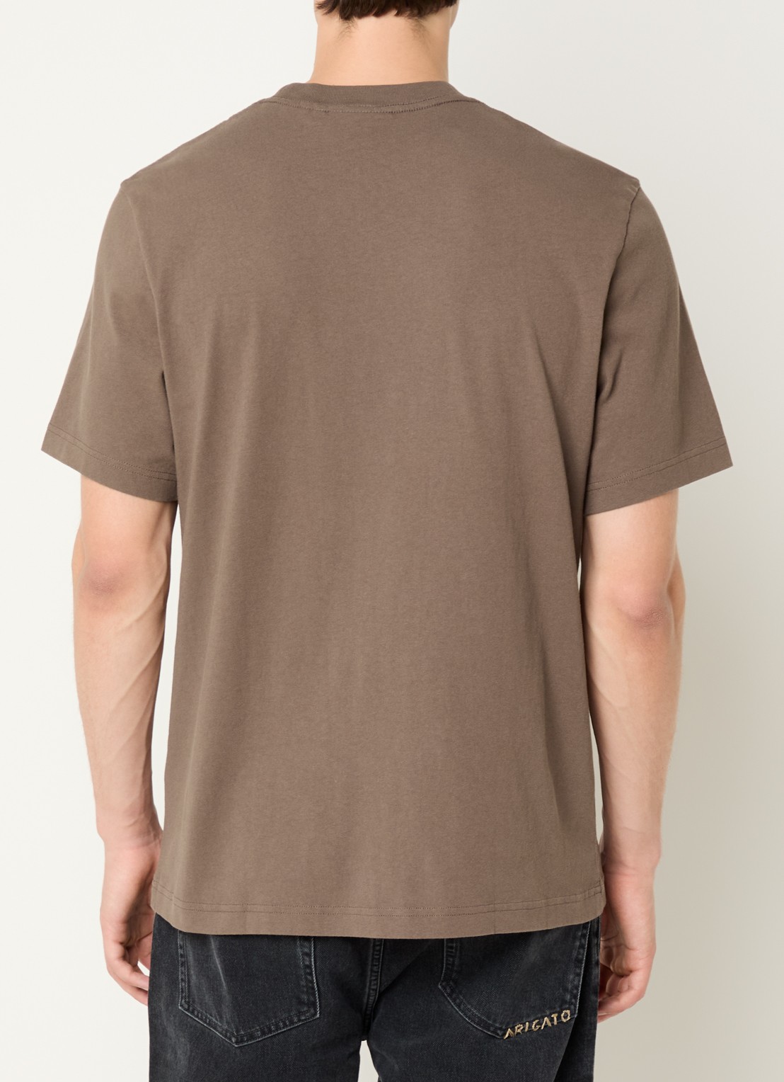 Axel Arigato T-shirt met logo - achterkant bruin