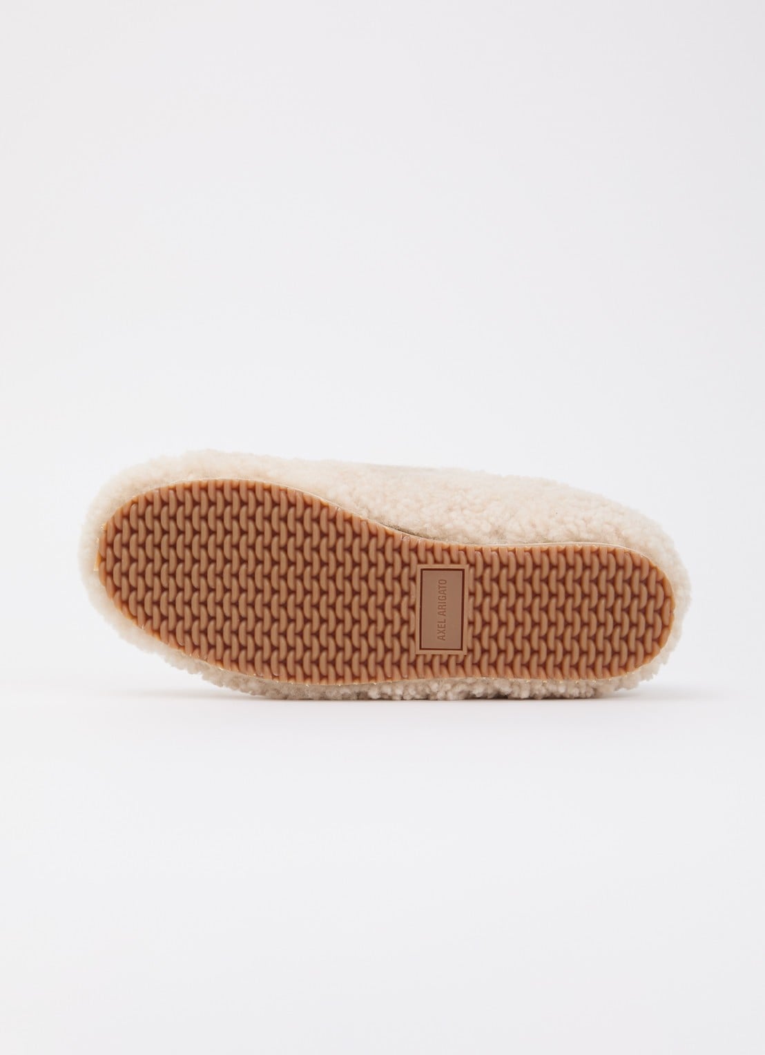 Axel Arigato Tact Shearling sneaker van teddy - detail 4 beige