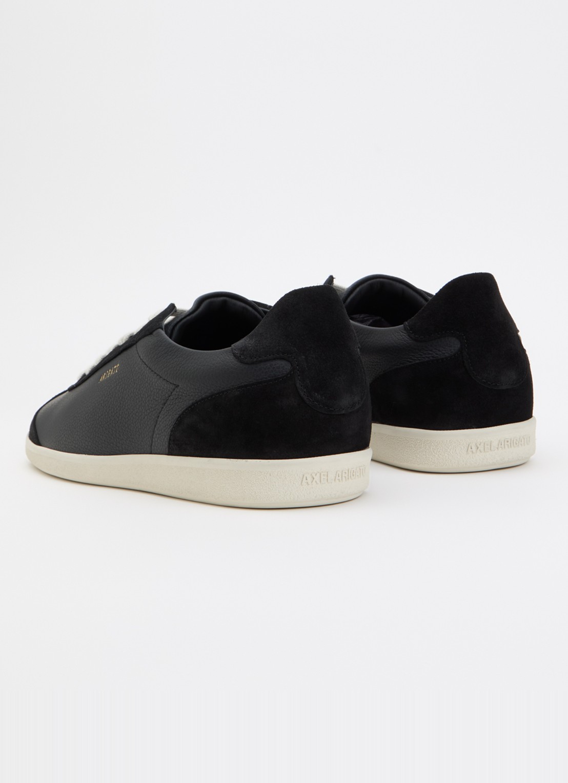 Axel Arigato Zane sneaker van leer met details van suède  - achterkant 4 zwart