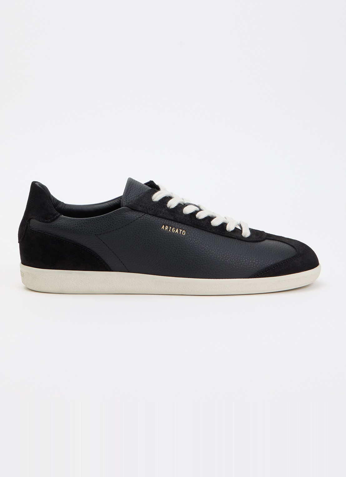 Axel Arigato Zane sneaker van leer met details van suède  - voorkant 5 zwart