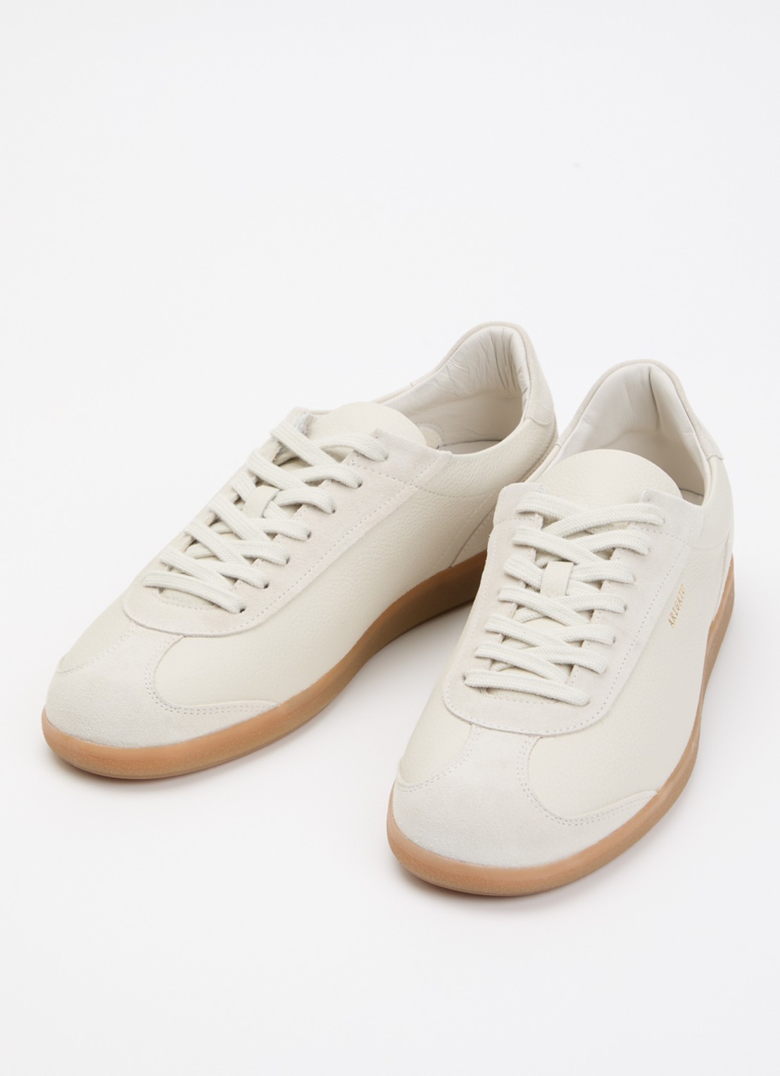 Axel Arigato Zane sneaker van leer met details van suède  - detail gebroken wit