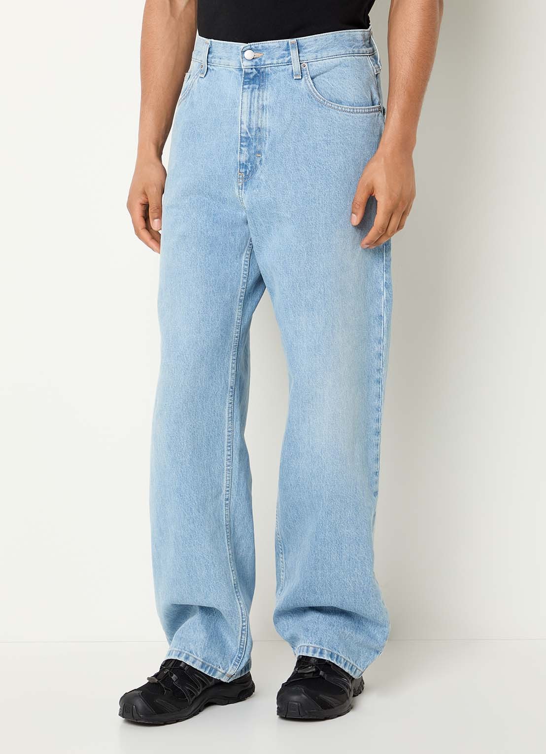 Axel Arigato Zine loose fit jeans met lichte wassing - detail 2 indigo