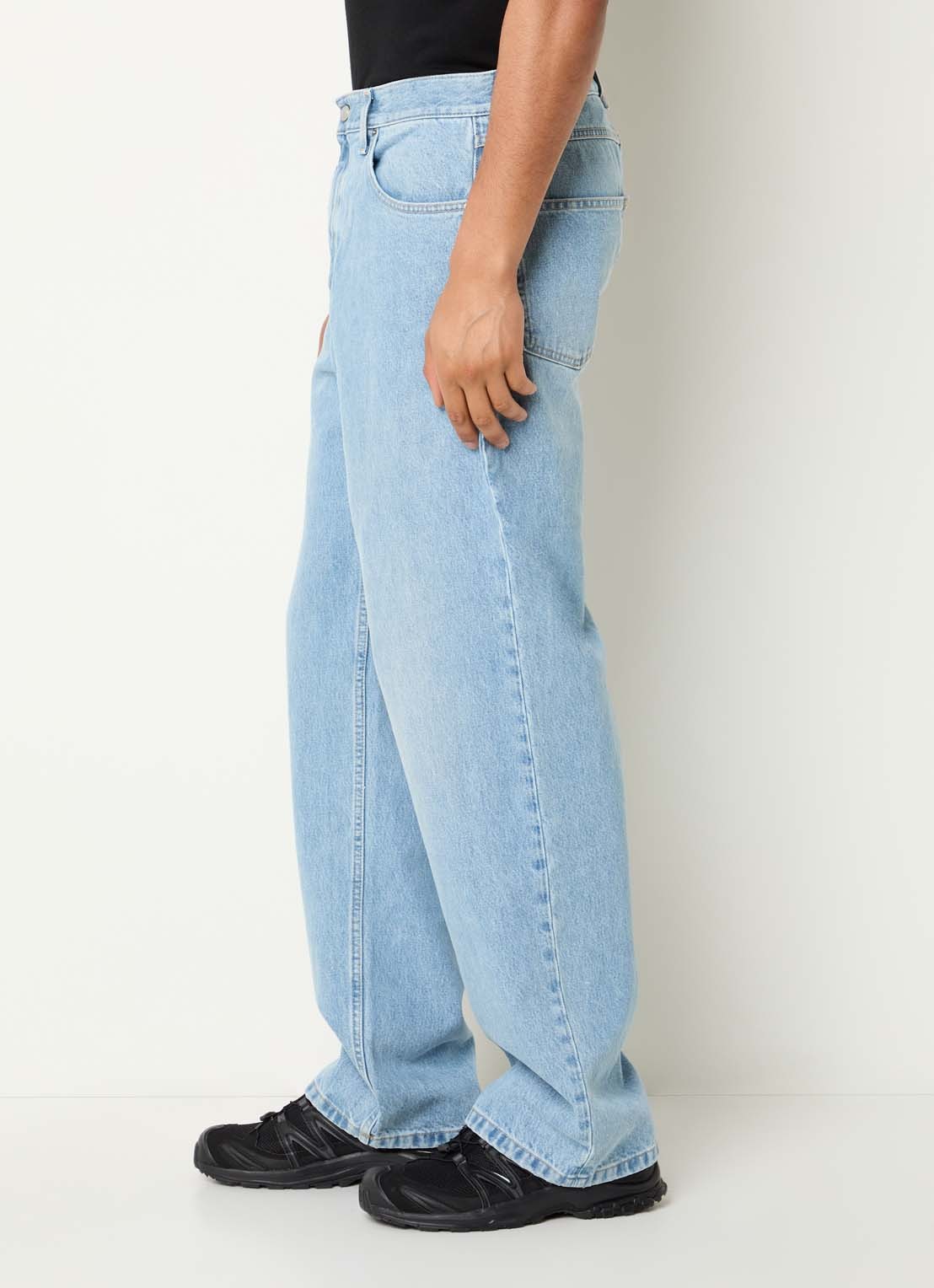 Axel Arigato Zine loose fit jeans met lichte wassing - detail 3 indigo