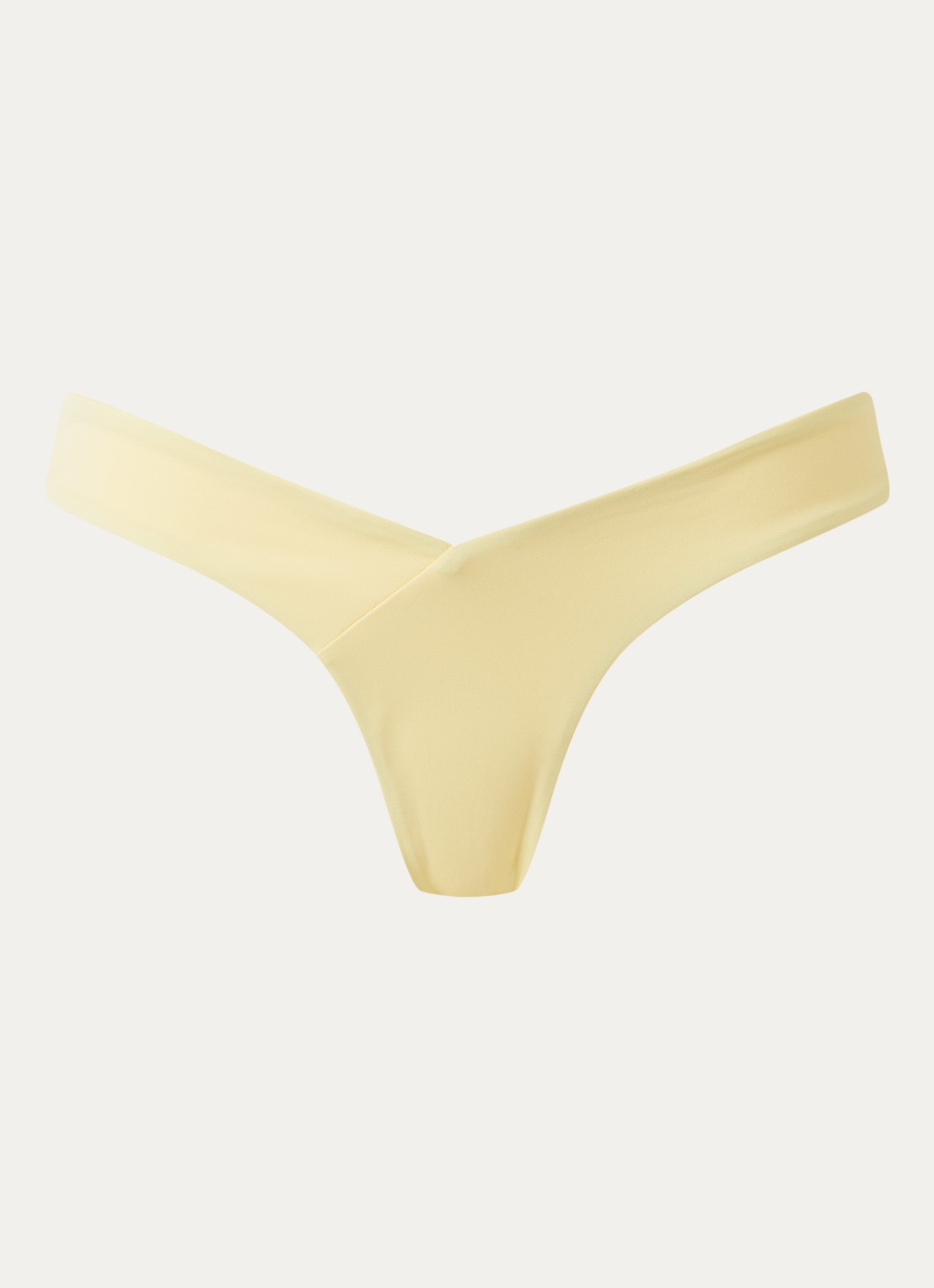 Aya Label The Aphrodite tanga bikinislip - voorkant 2 lichtgeel