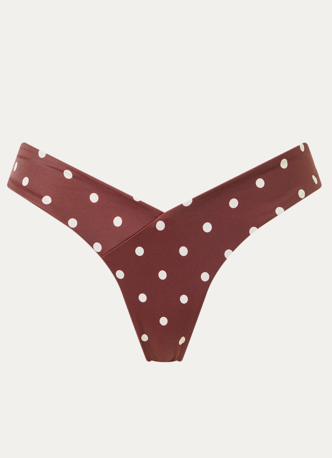 Aya Label The Aphrodite tanga bikinislip - voorkant 4 hazelnootbruin
