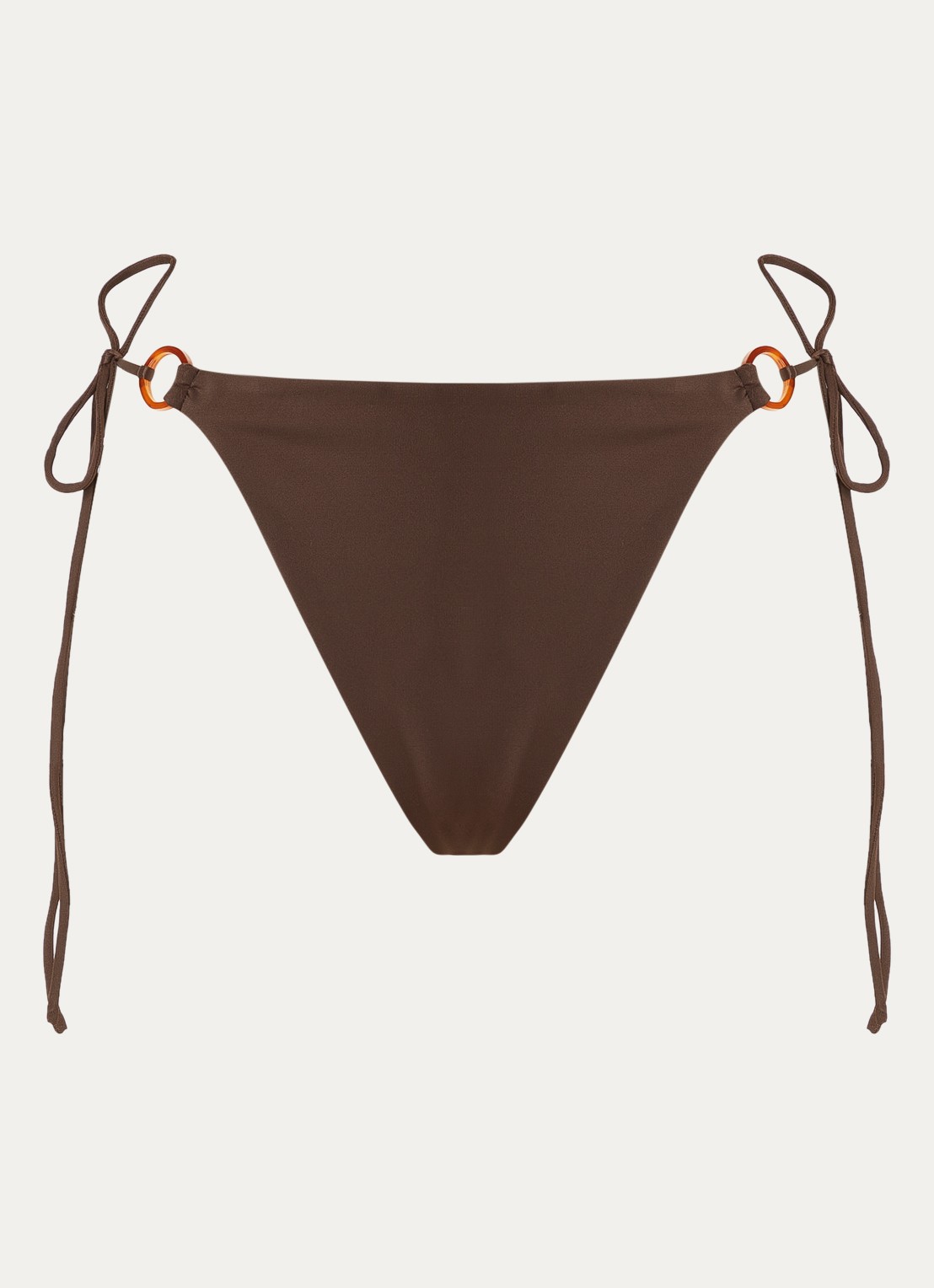 Aya Label The Athena bikinislip met print - voorkant donkerbruin