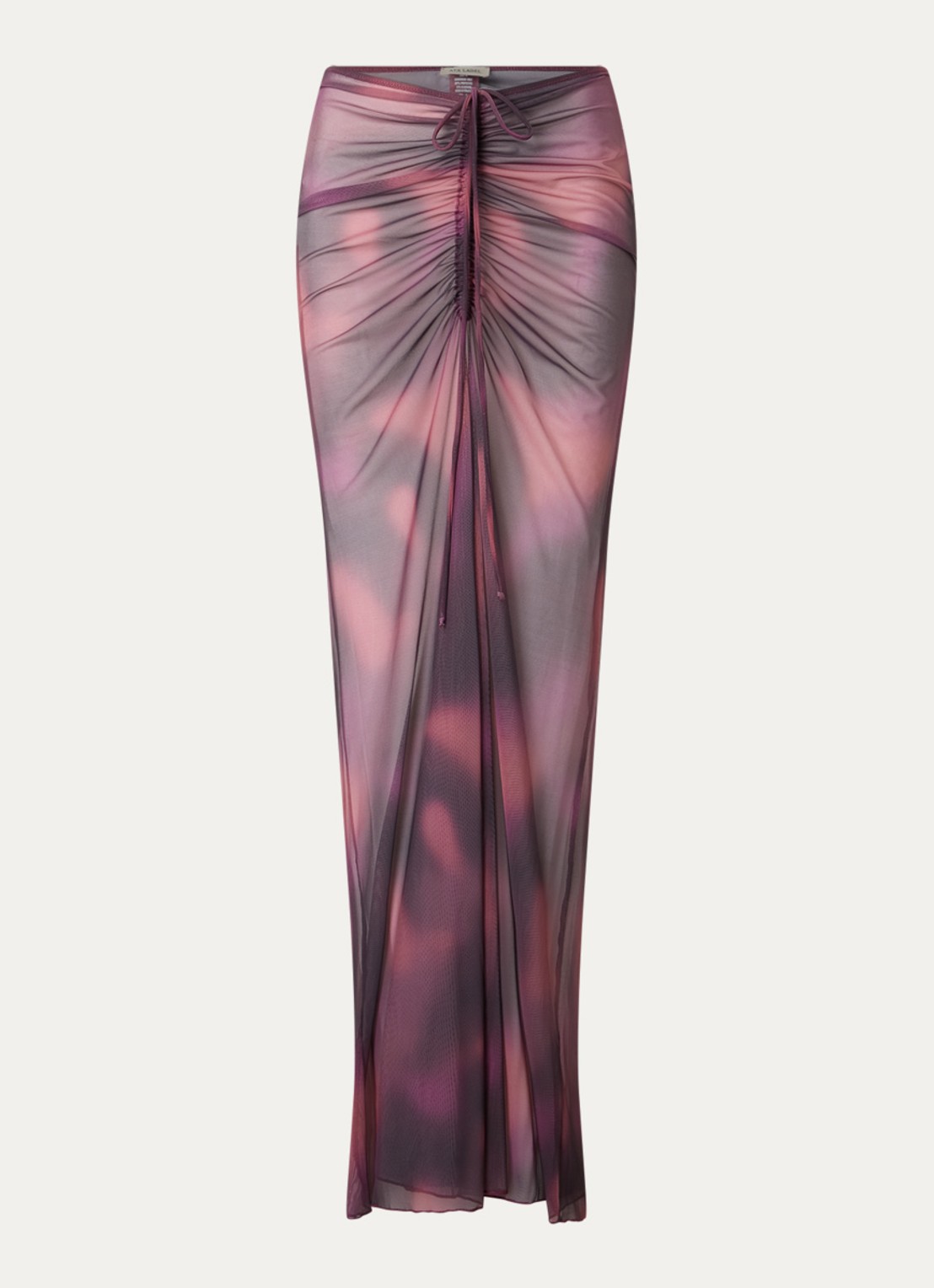 Aya Label The Athena maxi strandrok van mesh - voorkant paars