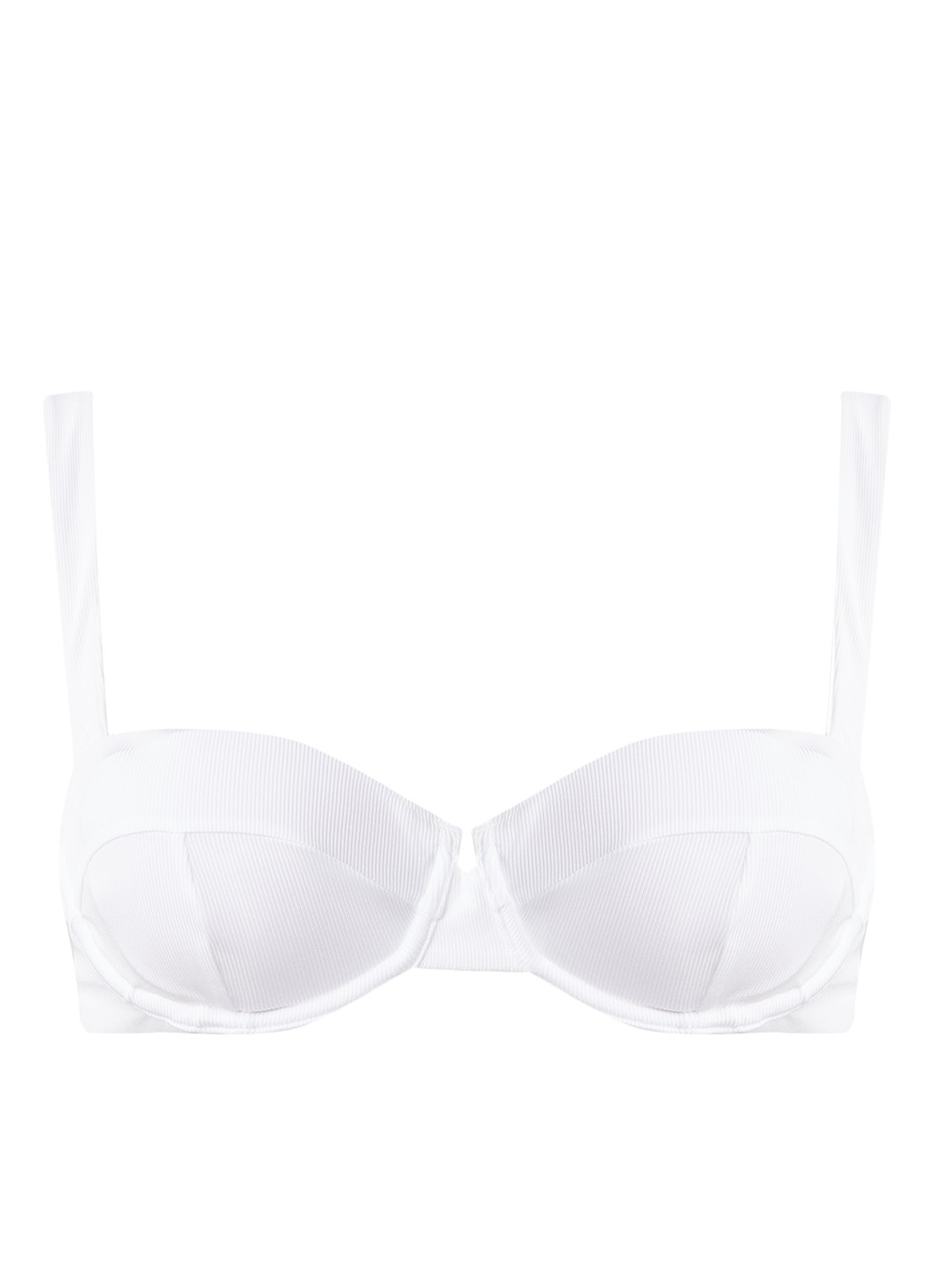 Aya Label The Clio balconette bikinitop met beugel en uitneembare vulling - voorkant wit