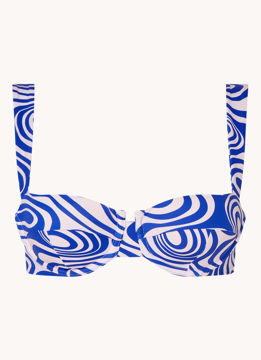 Aya Label The Clio balconette bikinitop met beugel en uitneembare vulling - voorkant 4 blauw