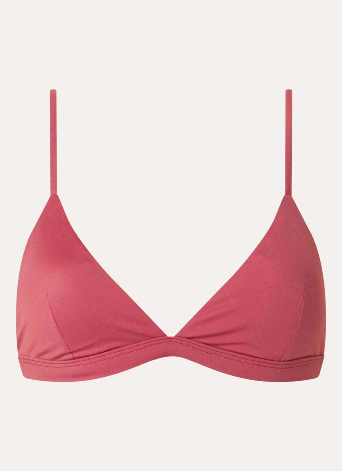 Aya Label The Erato triangel bikinitop met uitneembare vulling - voorkant 4 kersenrood