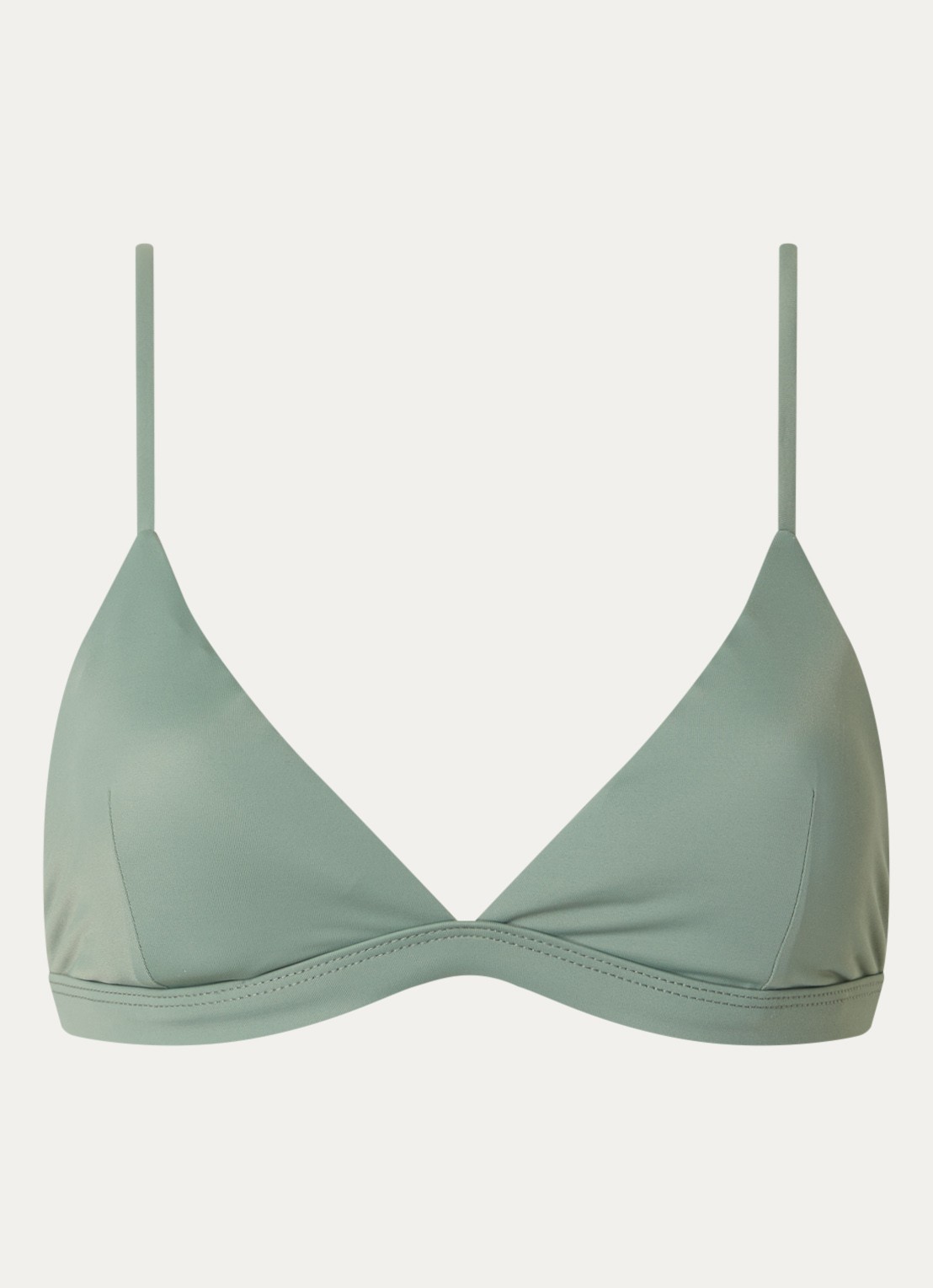 Aya Label The Erato triangel bikinitop met uitneembare vulling - voorkant olijfgroen