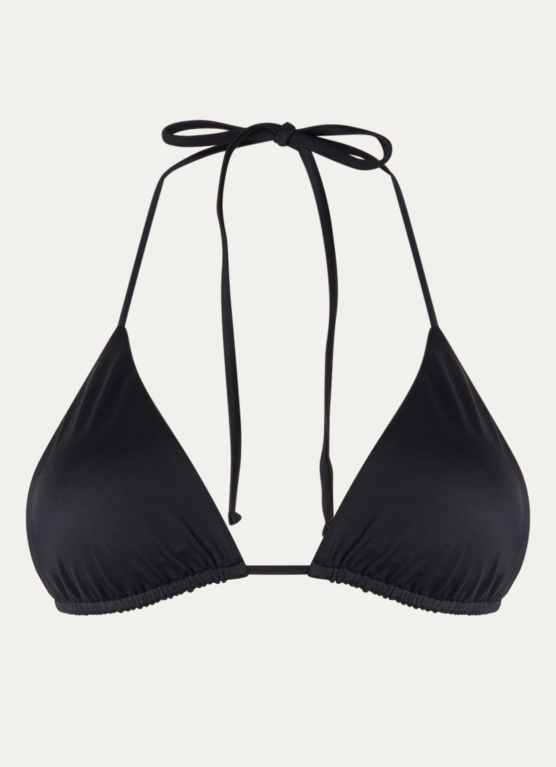 Aya Label The Iris triangel bikinitop met uitneembare vulling - voorkant 3 zwart