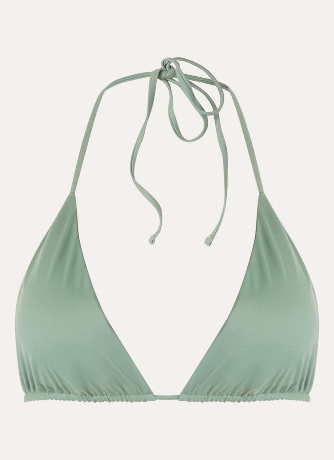 Aya Label The Iris triangel bikinitop met uitneembare vulling - voorkant olijfgroen