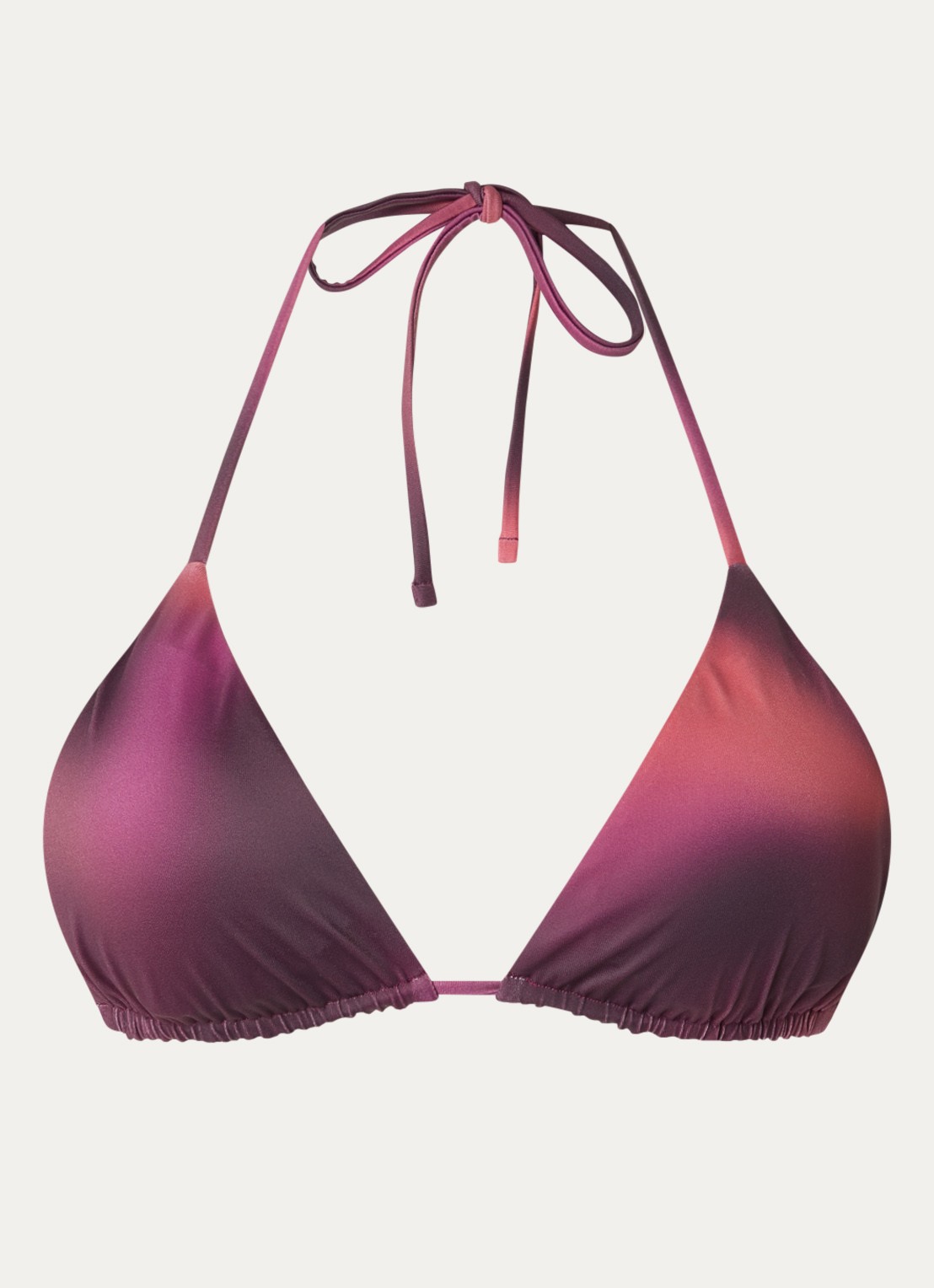 Aya Label The Iris triangel bikinitop met uitneembare vulling - voorkant 3 aubergine