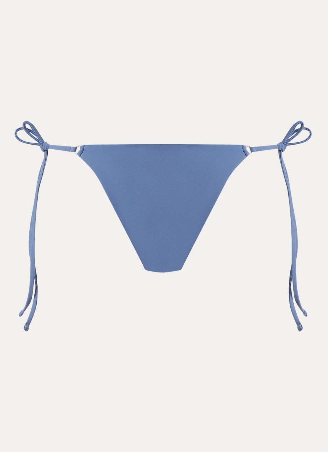Aya Label The Melia brazilian bikinislip met plooidetail - voorkant 3 lichtblauw