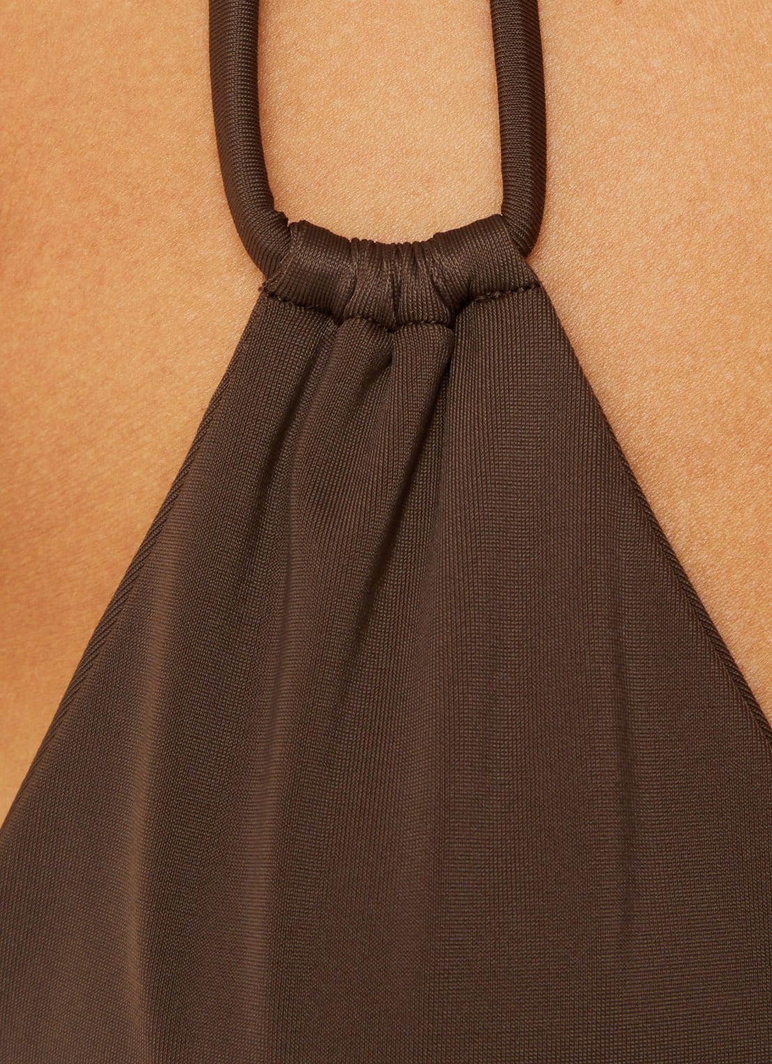 Aya Label The Rhea triangel bikinitop met uitneembare vulling - detail 5 donkerbruin