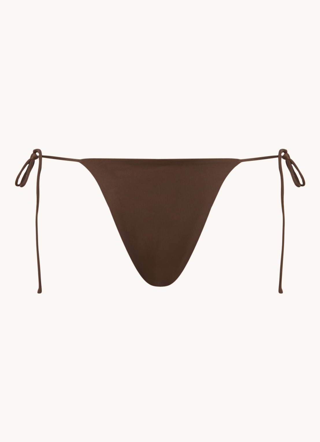 Aya Label The Selene bikinislip met geknoopt detail - voorkant 2 donkerbruin