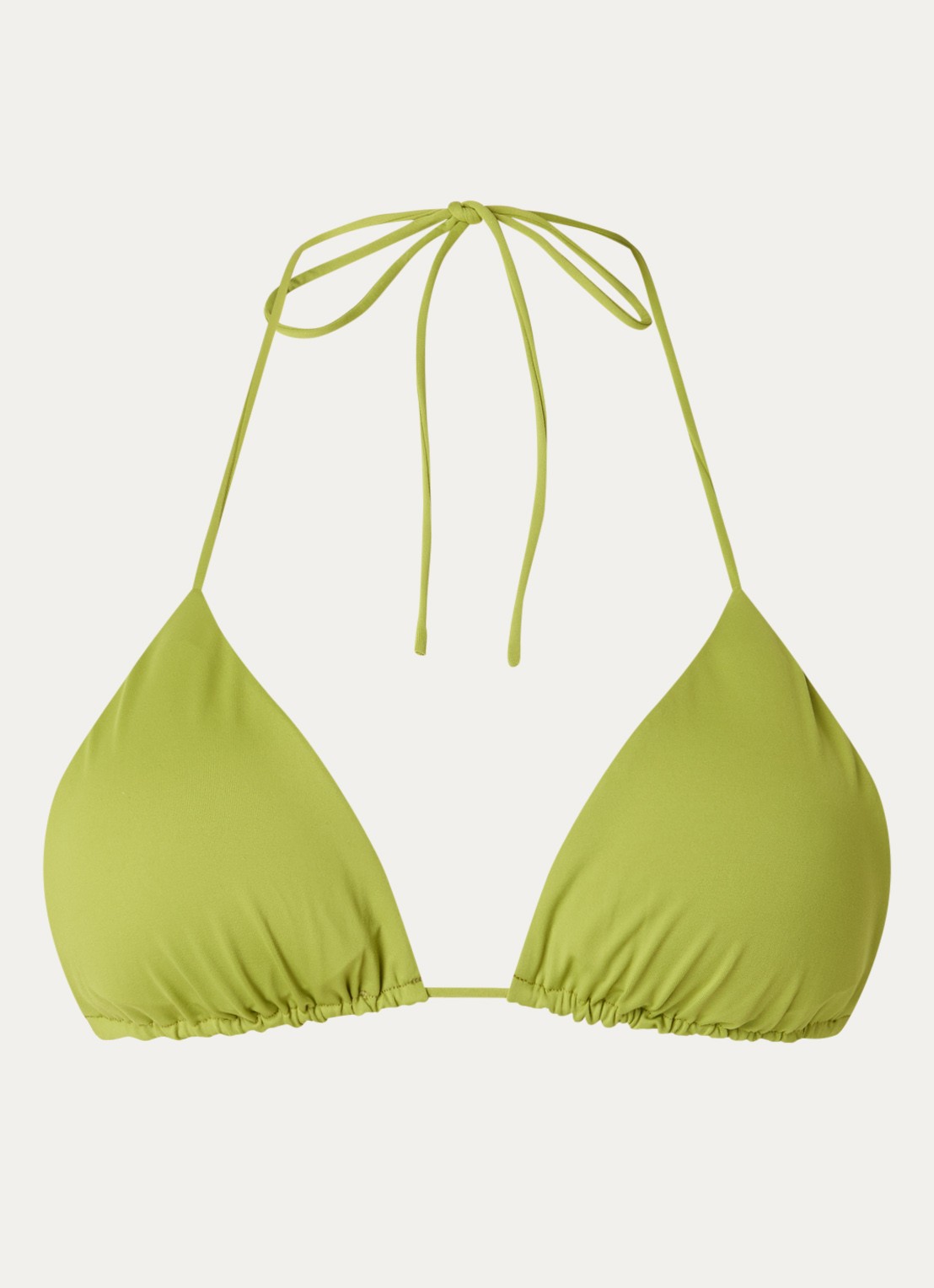 Aya Label The Selene triangel bikinitop met uitneembare vulling - voorkant 2 lime