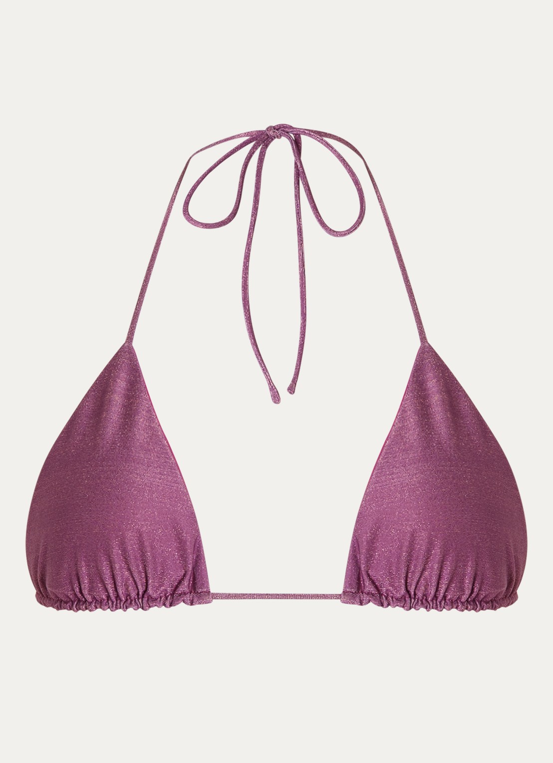 Aya Label The Selene triangel bikinitop met uitneembare vulling - voorkant violet