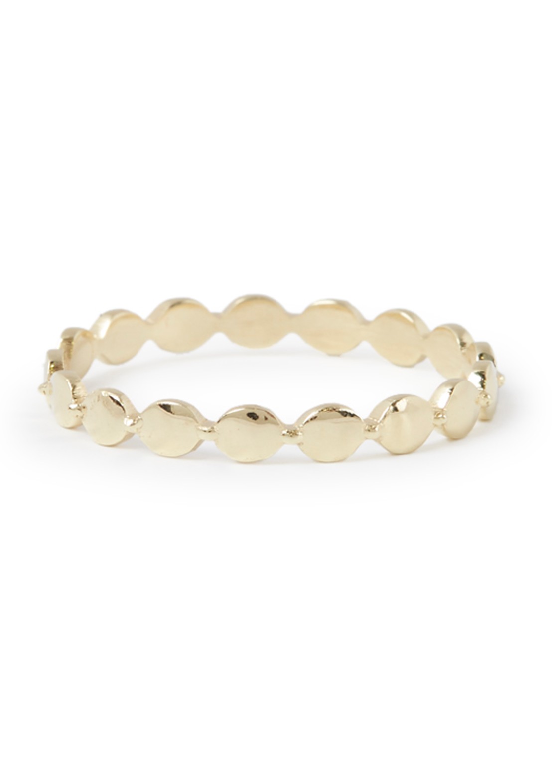 Aynur Abbott Crown ring 8 karaat - voorkant geelgoud