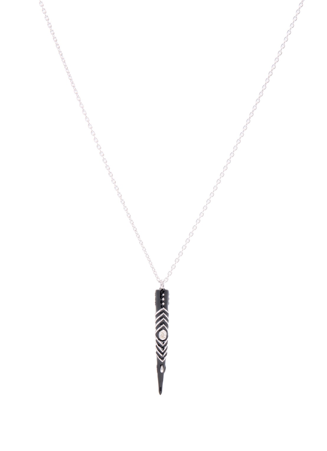 ba&sh Anna ketting - voorkant zilver