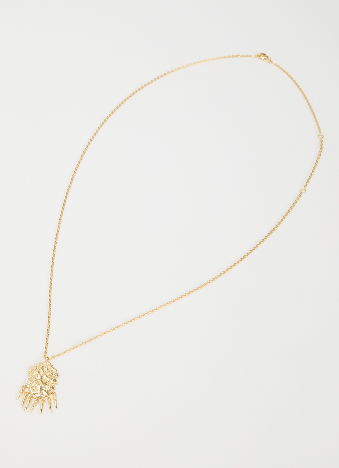 ba&sh Anouchka ketting verguld - detail 3 goud