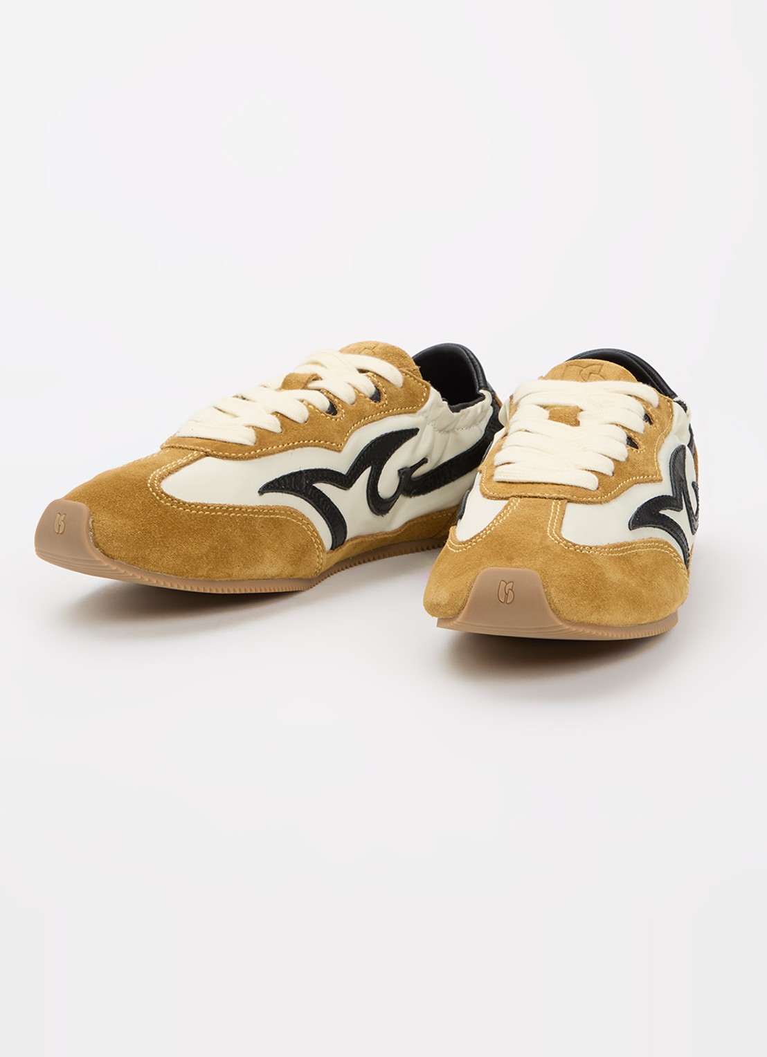 ba&sh Baskets Celleste sneaker van suède - detail 3 geel