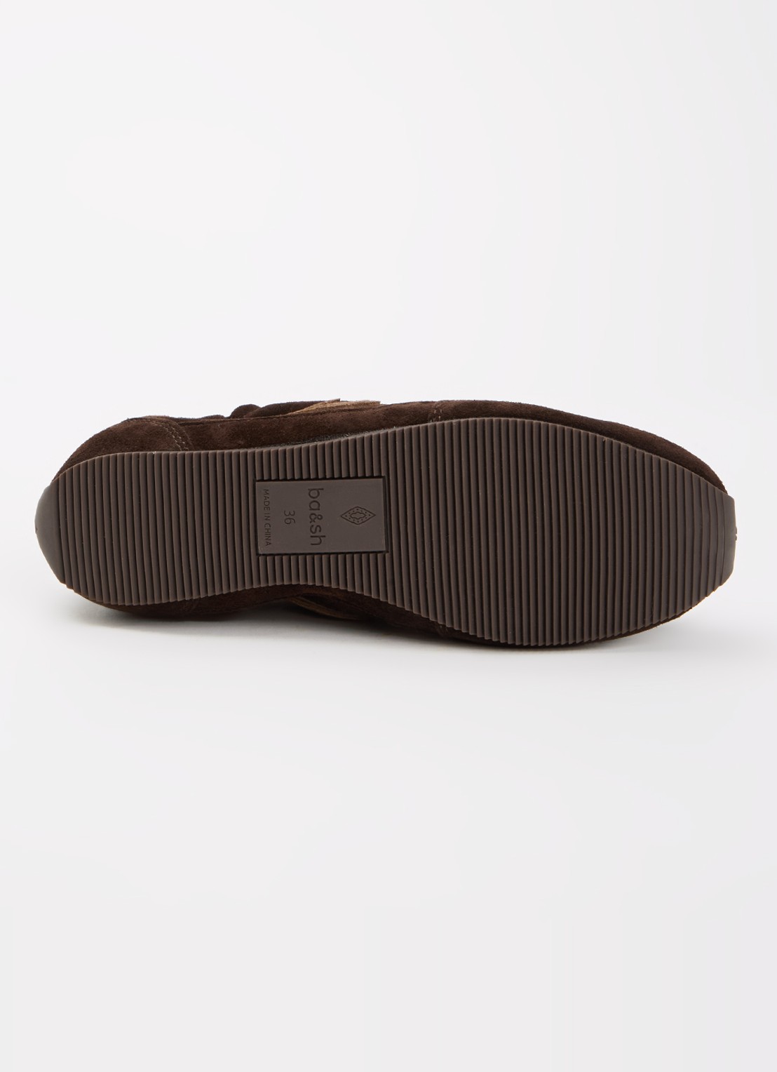 ba&sh Baskets Celleste sneaker van suède - detail 5 bruin