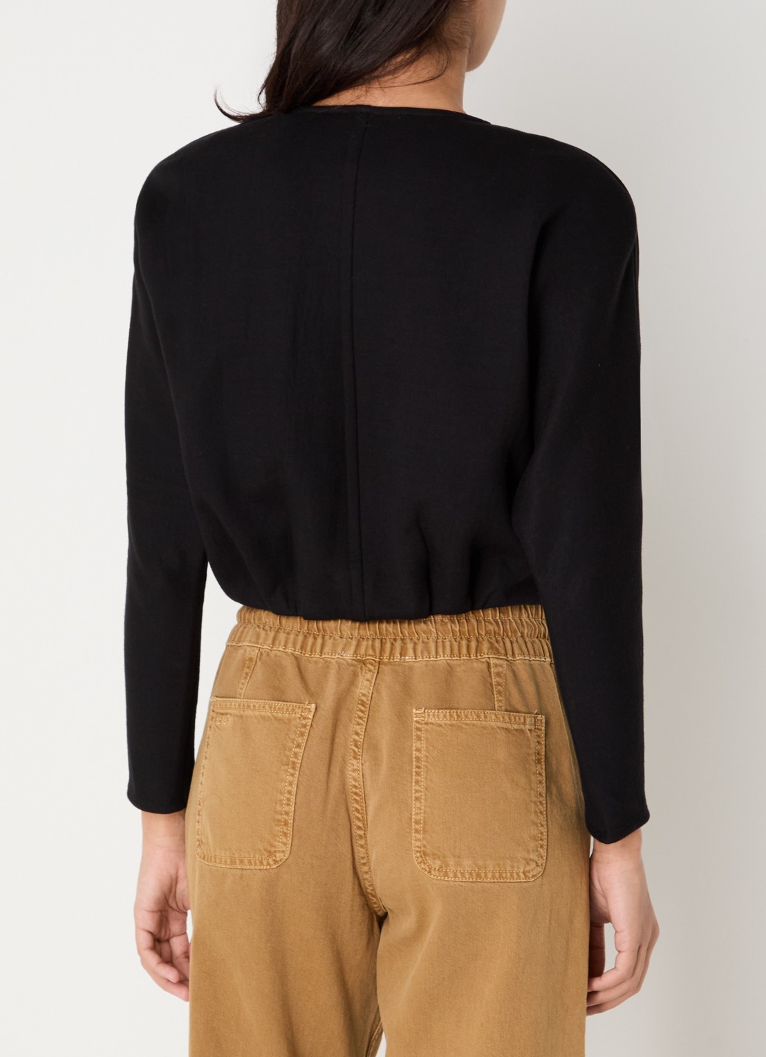 ba&sh Branny T-shirt met ronde hals - achterkant 4 zwart
