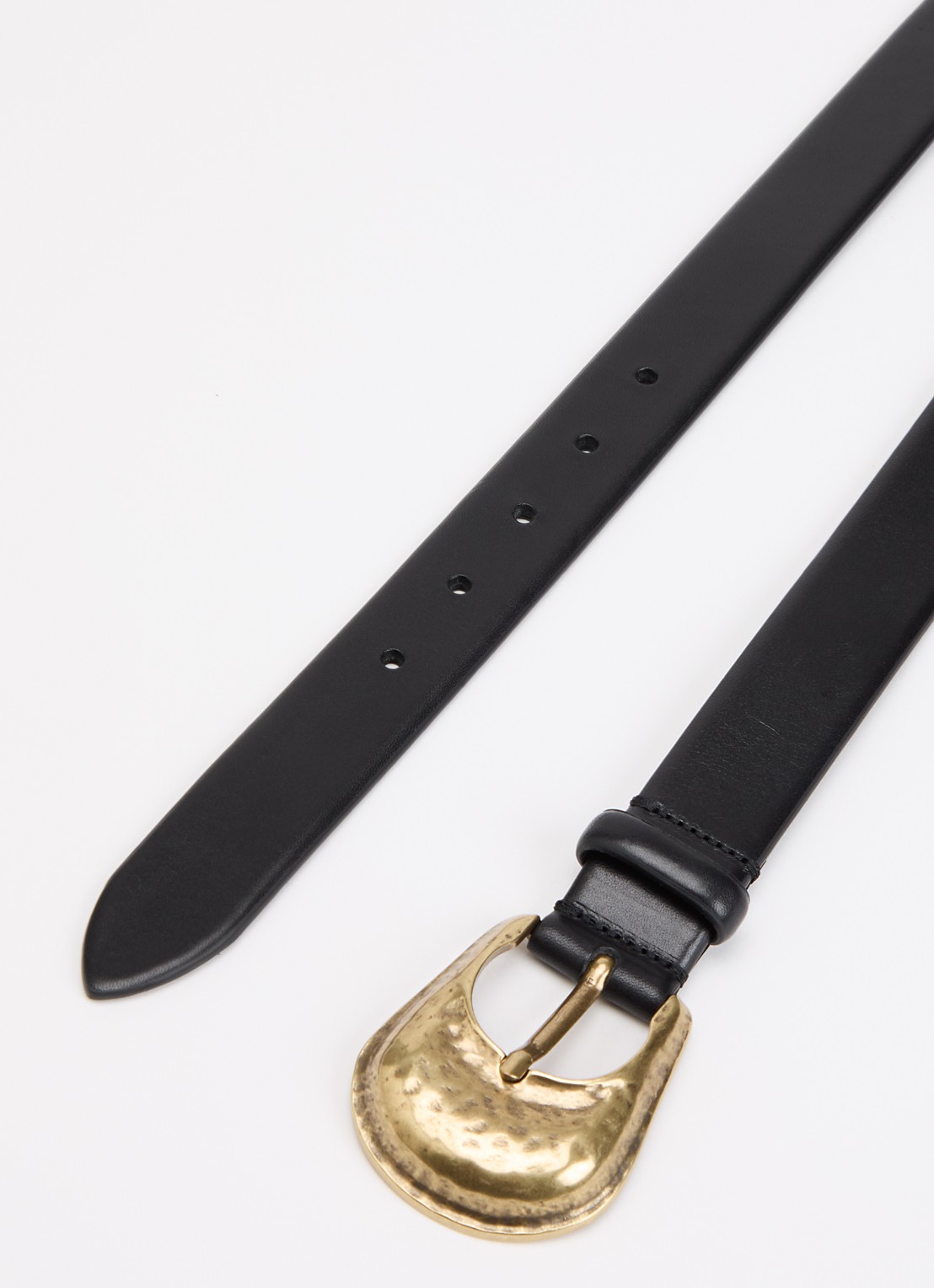 ba&sh Bumb riem van leer - detail zwart