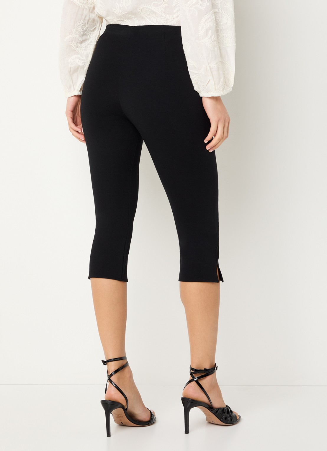 ba&sh Capria high waist legging met split - achterkant 4 zwart