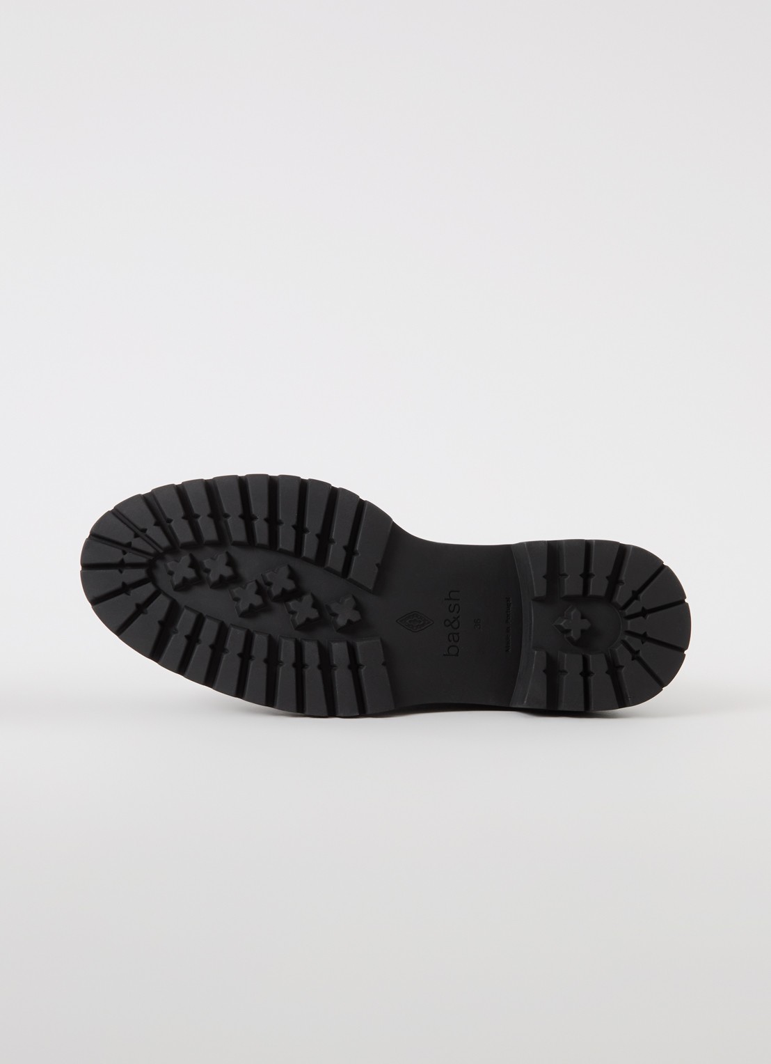ba&sh Carl biker boot van leer - detail 6 zwart