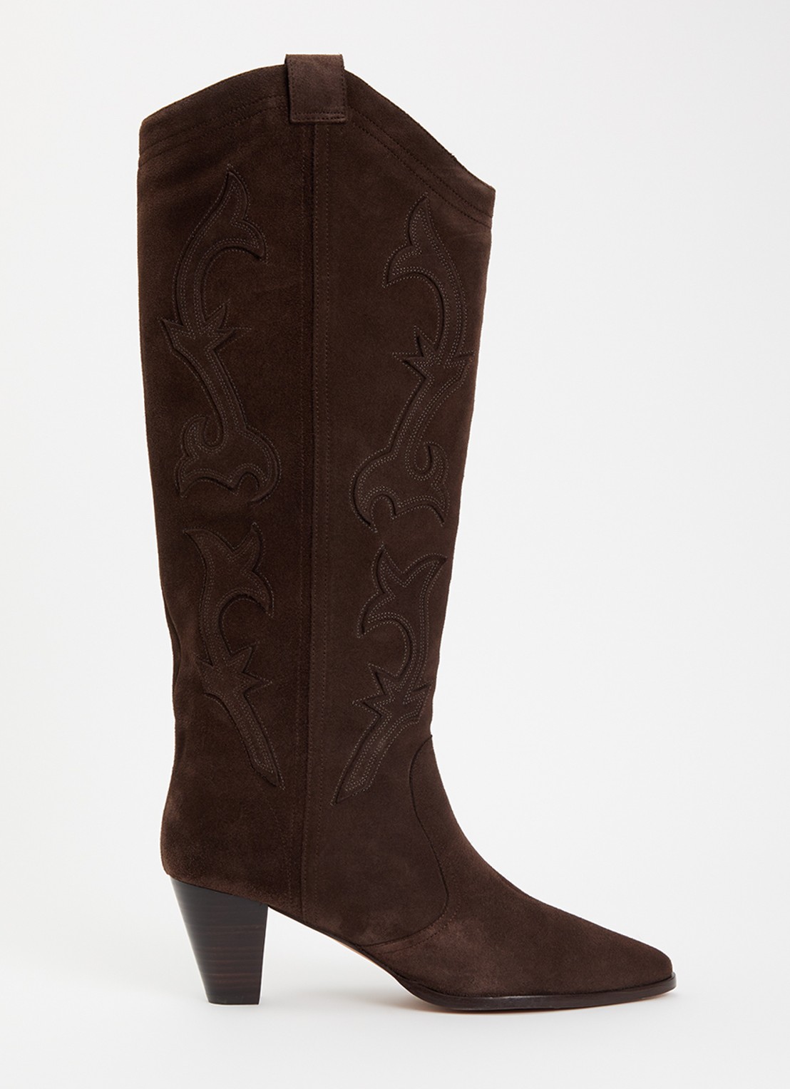ba&sh Casey cowboylaars van suède - voorkant 4 bruin