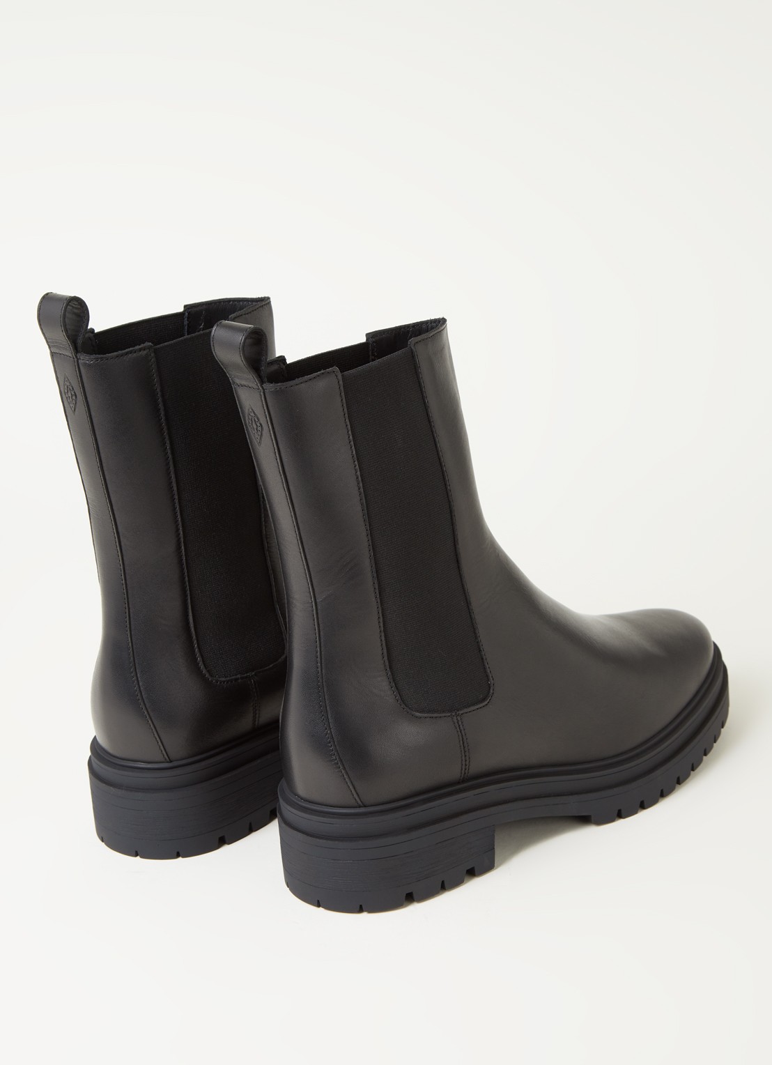 Ba&sh Codalie chelsea boot van leer - detail 3 zwart