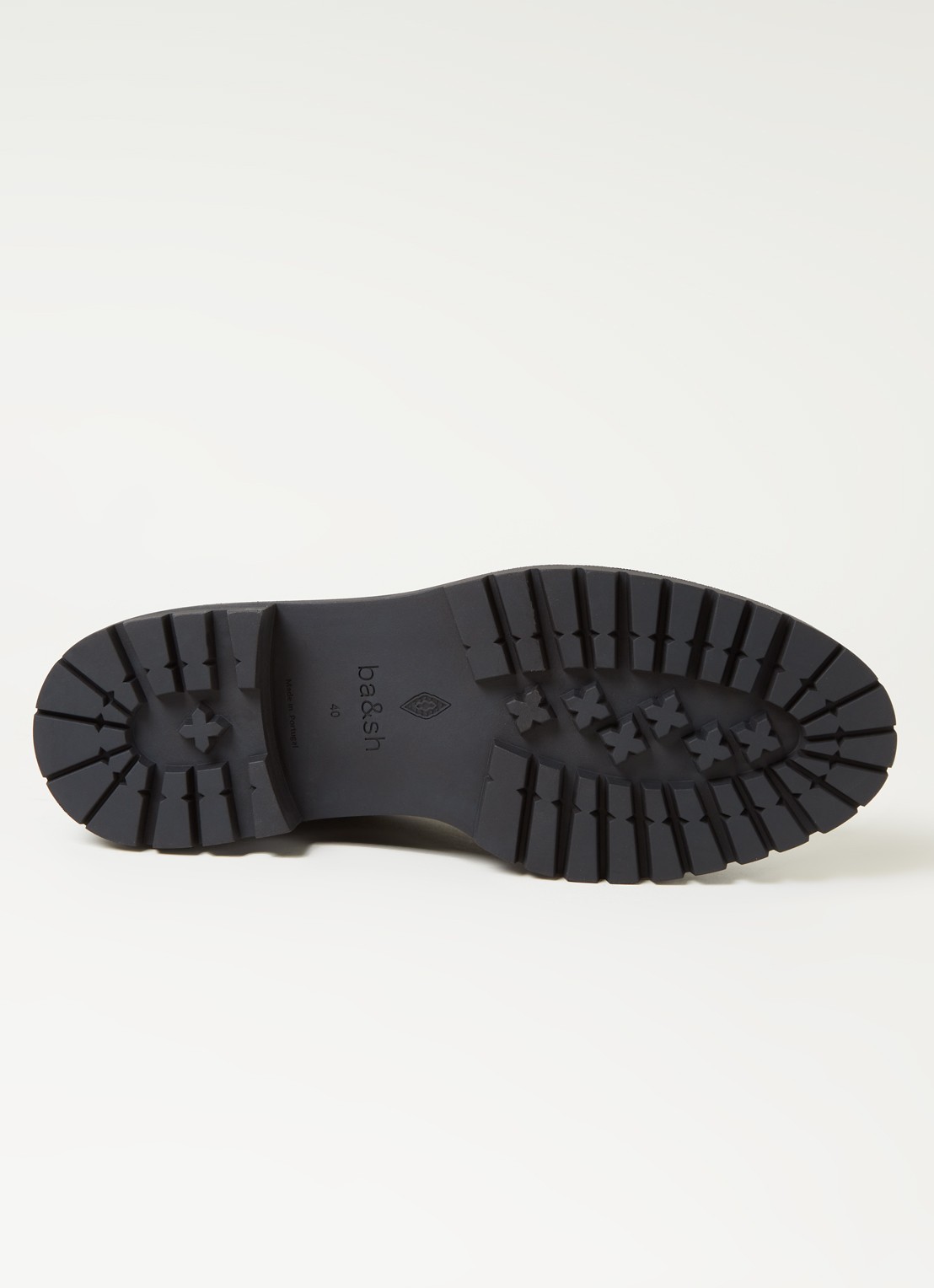 Ba&sh Codalie chelsea boot van leer - detail 4 zwart