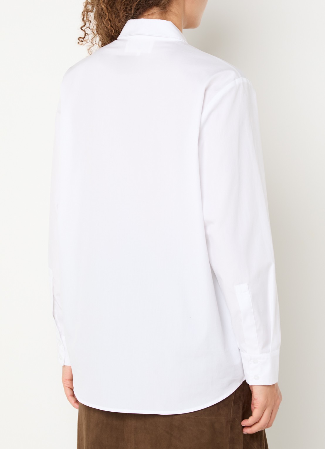 ba&sh Cola blouse met kraag - achterkant wit