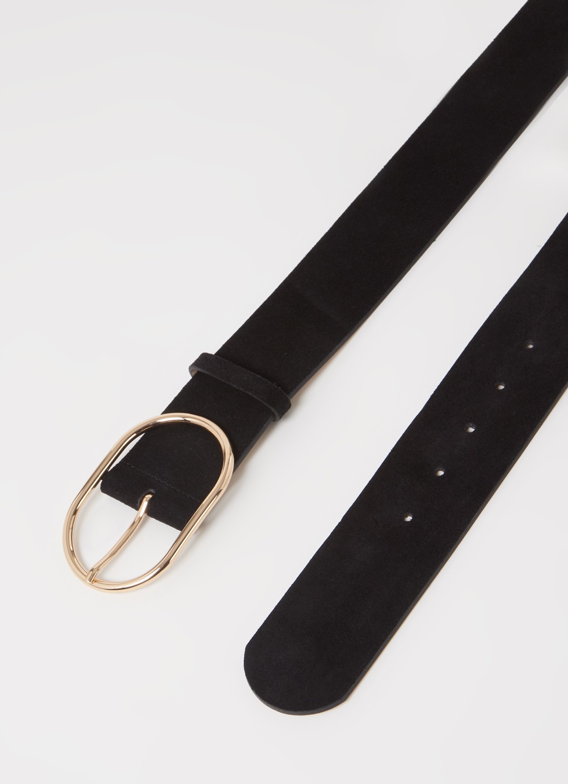 Ba&sh Cole riem van suède - detail 3 zwart