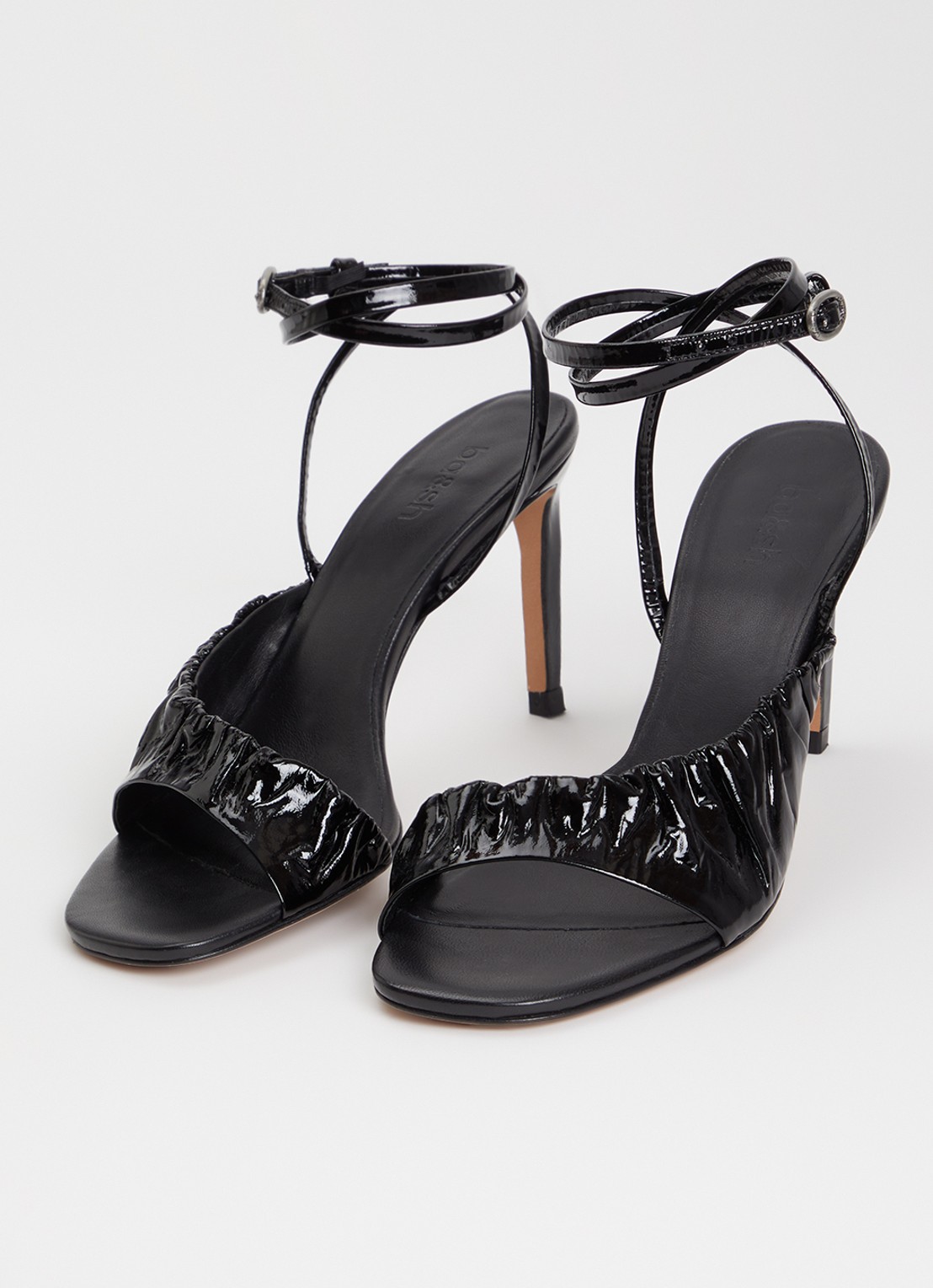 ba&sh Colette sandalette van lamsleer - detail 6 zwart