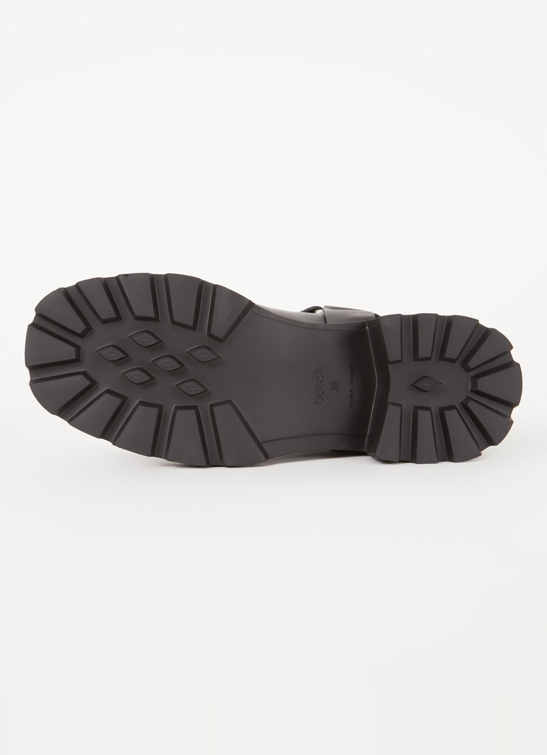 ba&sh Conda bikerboot van leer - detail 3 zwart