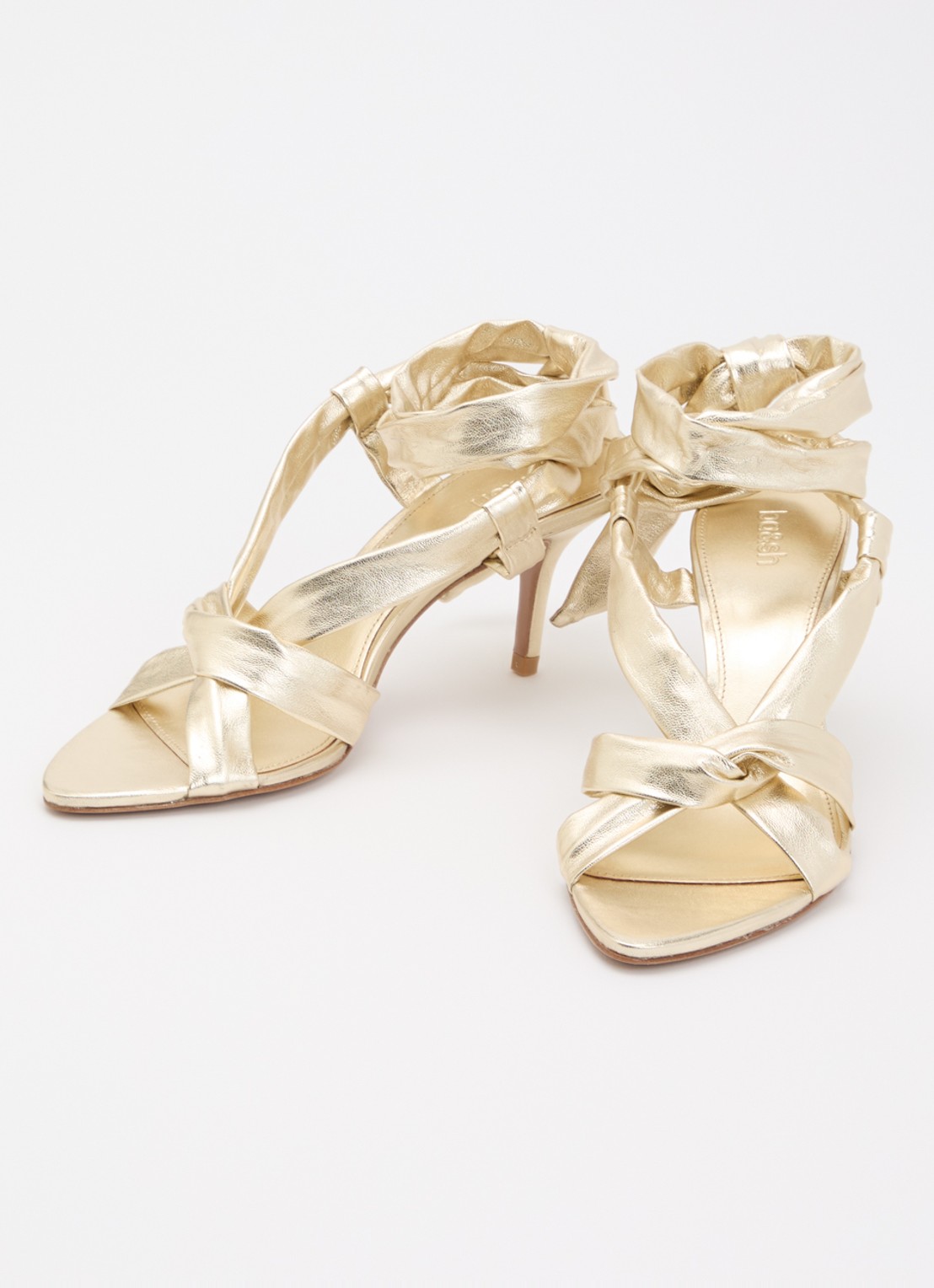 ba&sh Covilla sandalette - detail goud