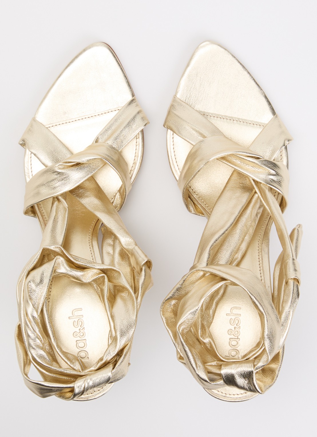 ba&sh Covilla sandalette - detail 2 goud