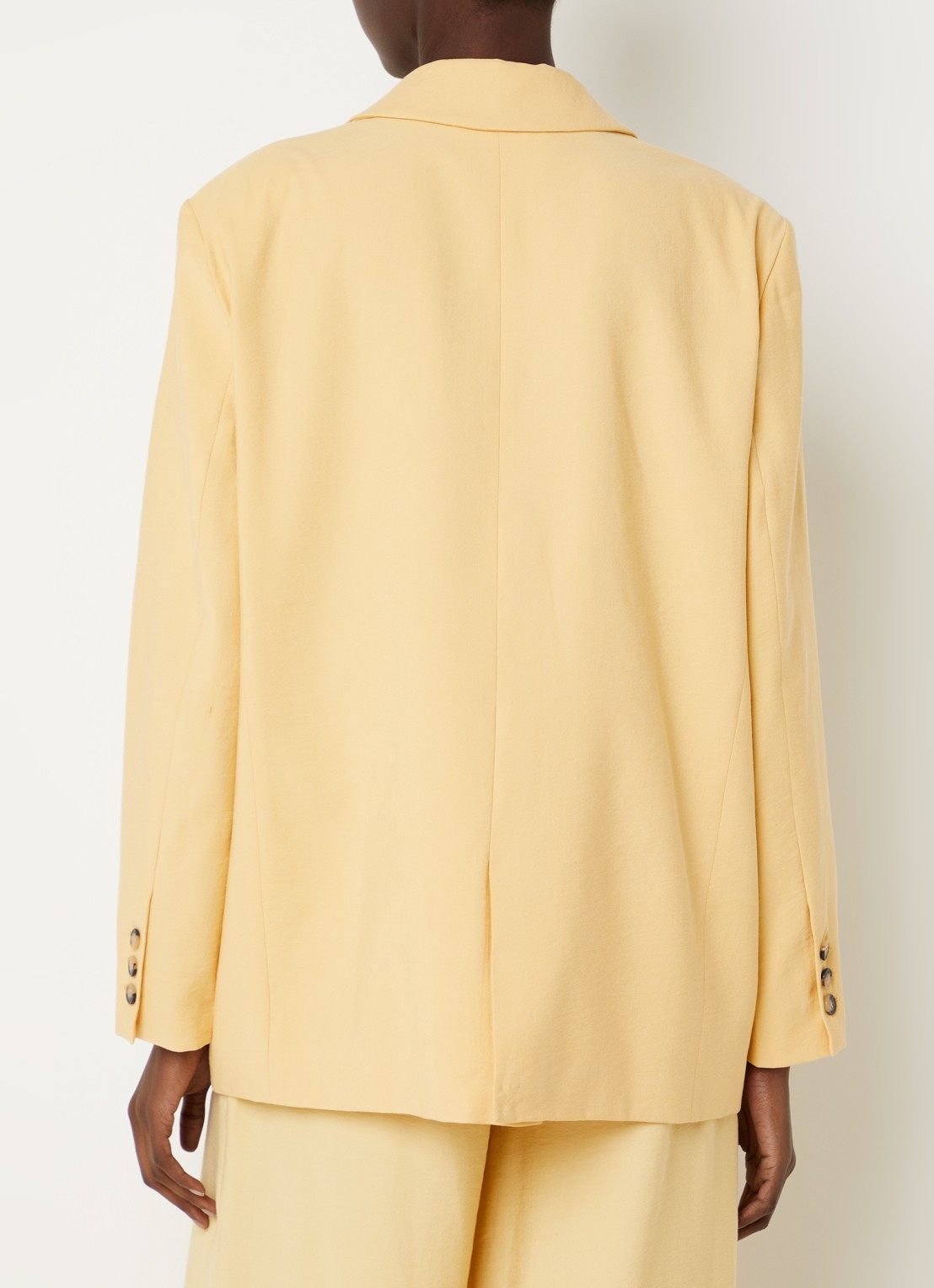 ba&sh Dalena blazer met klepzakken - achterkant 4 geel