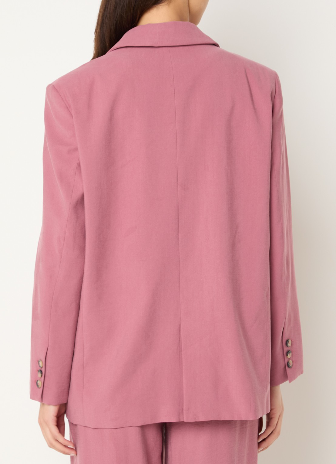 ba&sh Dalena blazer met klepzakken - achterkant roze