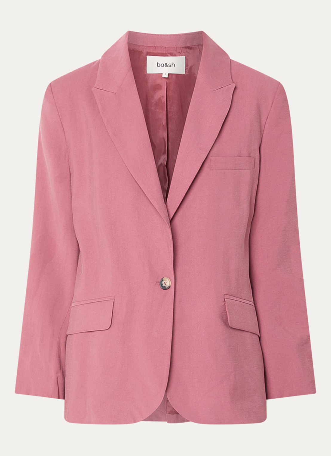 ba&sh Dalena blazer met klepzakken - voorkant 3 roze