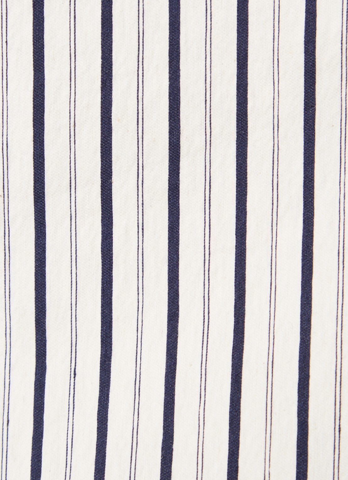 ba&sh Felicia tuniek met streepprint - detail 2 creme