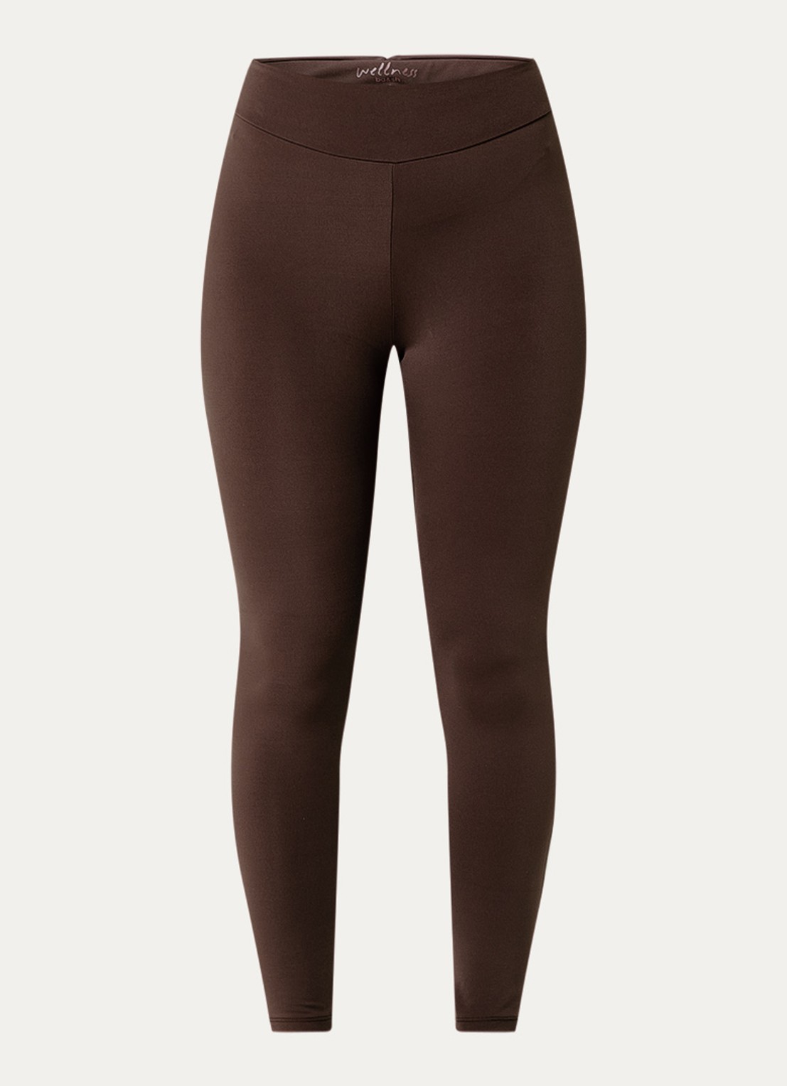 ba&sh Gabou high waist trainingslegging met logo - voorkant bruin
