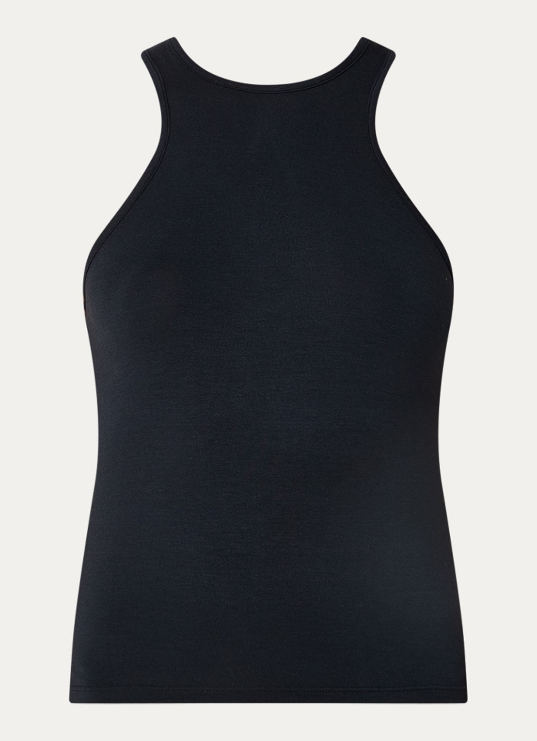 ba&sh Gemma tanktop met cut-out detail - voorkant donkerblauw