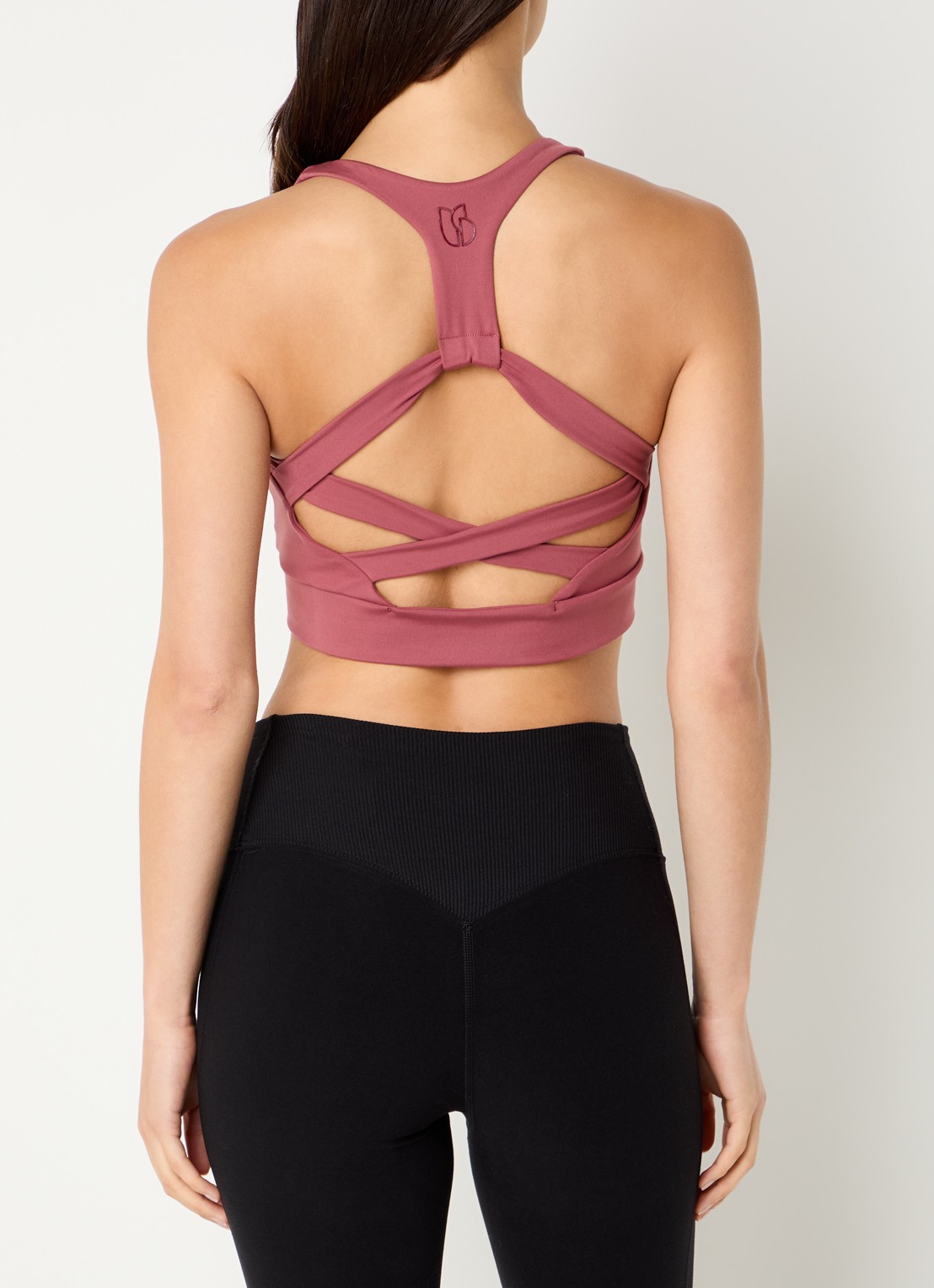ba&sh Gisor sport bh met light support - achterkant 7 kersenrood